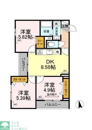 グラナーデ目白御留山の物件間取画像