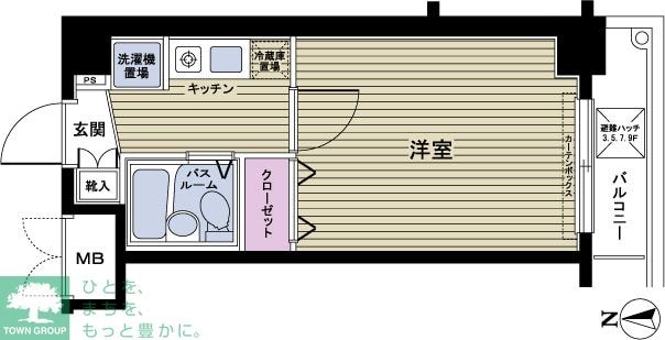 フェニックス新宿7丁目の物件間取画像