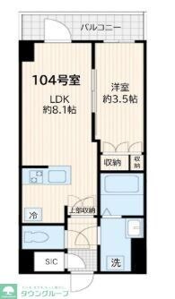 アルカンシエル新宿大京町の物件間取画像