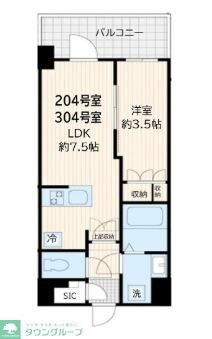 アルカンシエル新宿大京町の物件間取画像