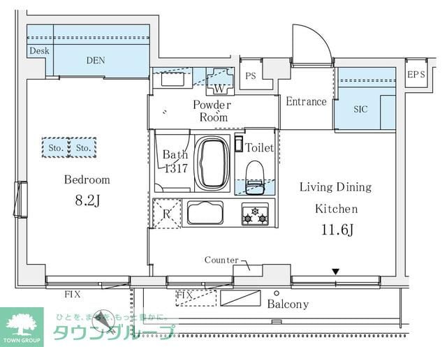 ソルテ千駄ヶ谷の物件間取画像