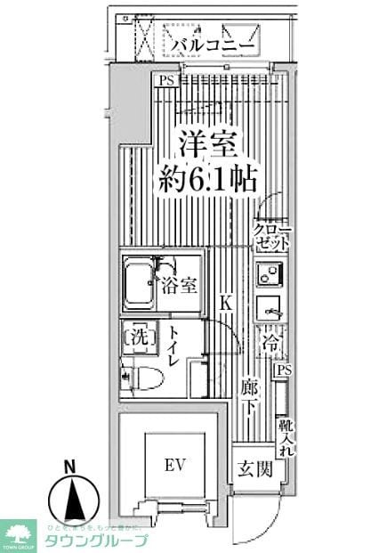 ＨＦ東中野レジデンスの物件間取画像