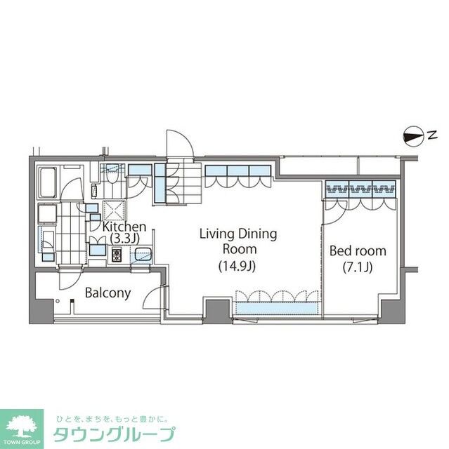 コンフォリア新宿イーストサイドタワーアネックスの物件間取画像