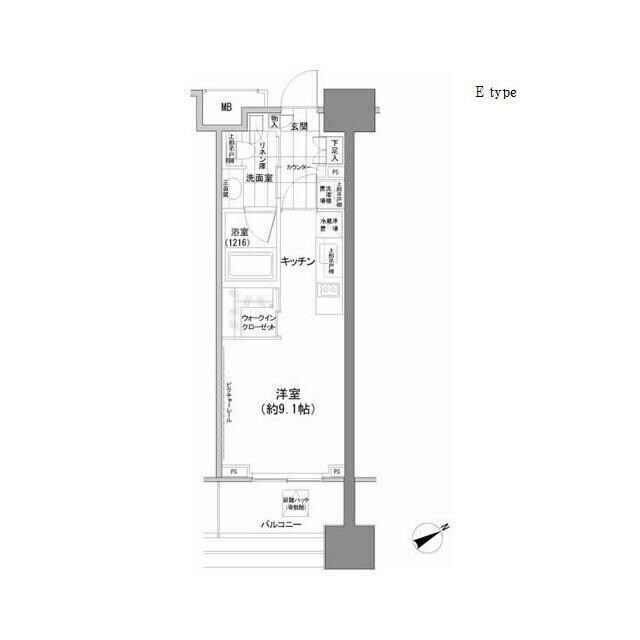 パークハビオ西新宿の物件間取画像