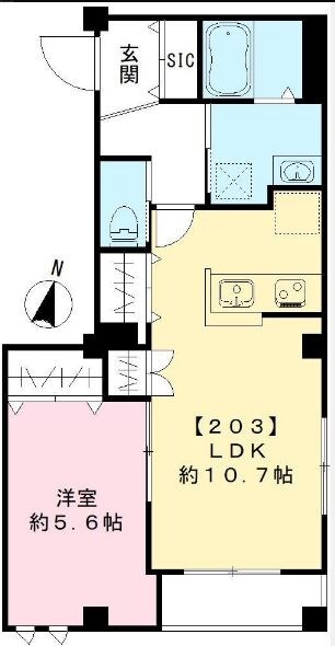 ケンズコート渋谷の物件間取画像