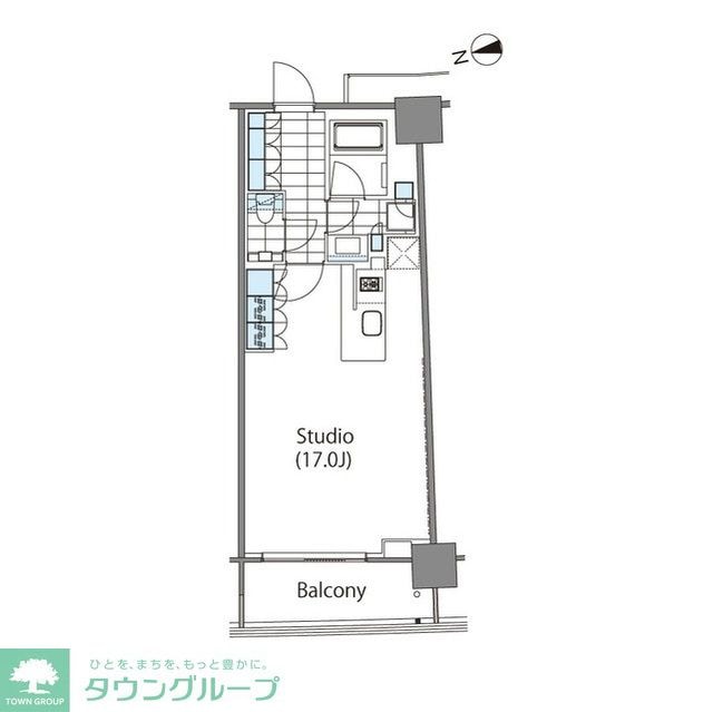 コンフォリア新宿イーストサイドタワーの物件間取画像