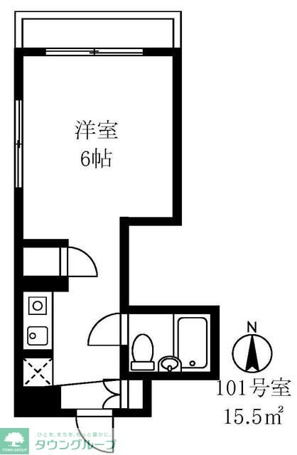 プリンセスコート赤堤の物件間取画像