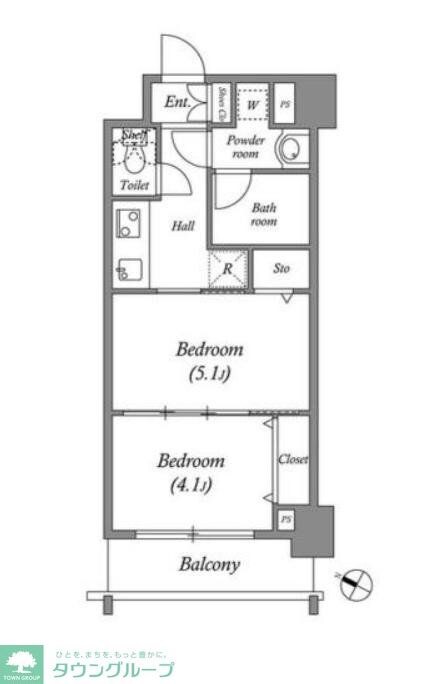 ルクレ代田橋の物件間取画像