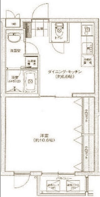 グラントレゾール明大前の物件間取画像