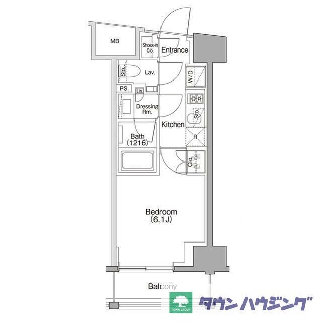 ザ・パークハビオSOHO代々木公園の物件間取画像