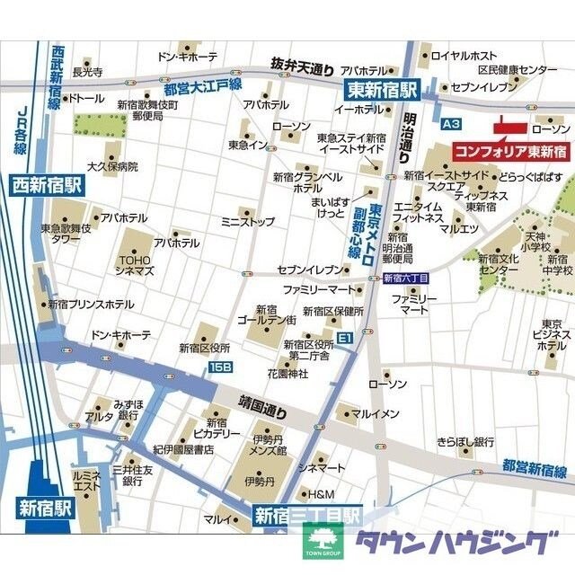 コンフォリア東新宿の物件内観写真