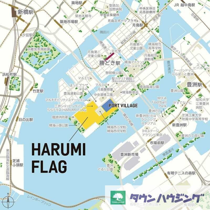 ＨＡＲＵＭＩ　ＦＬＡＧ　ＰＯＲＴ　ＶＩＬＬＡＧＥ　Ｂ棟の物件内観写真