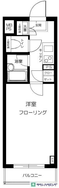 ルーブル神楽坂弐番館の物件間取画像