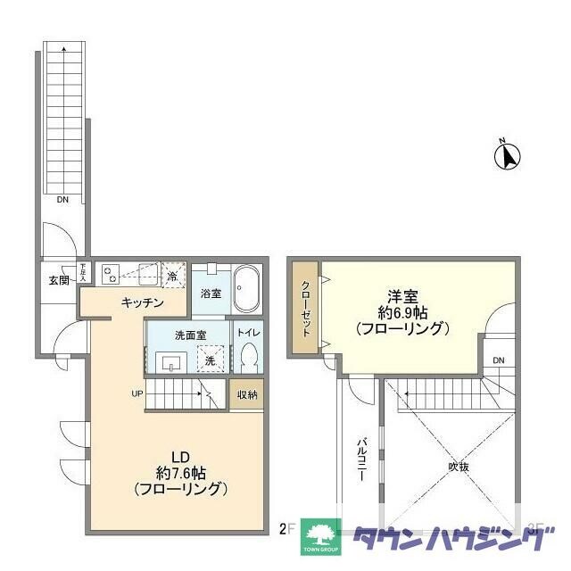 内藤町１－６の物件間取画像