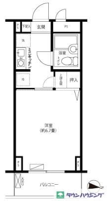 サンハイム南馬込の物件間取画像