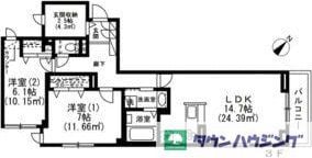 T-HAUS 鉢山の物件間取画像