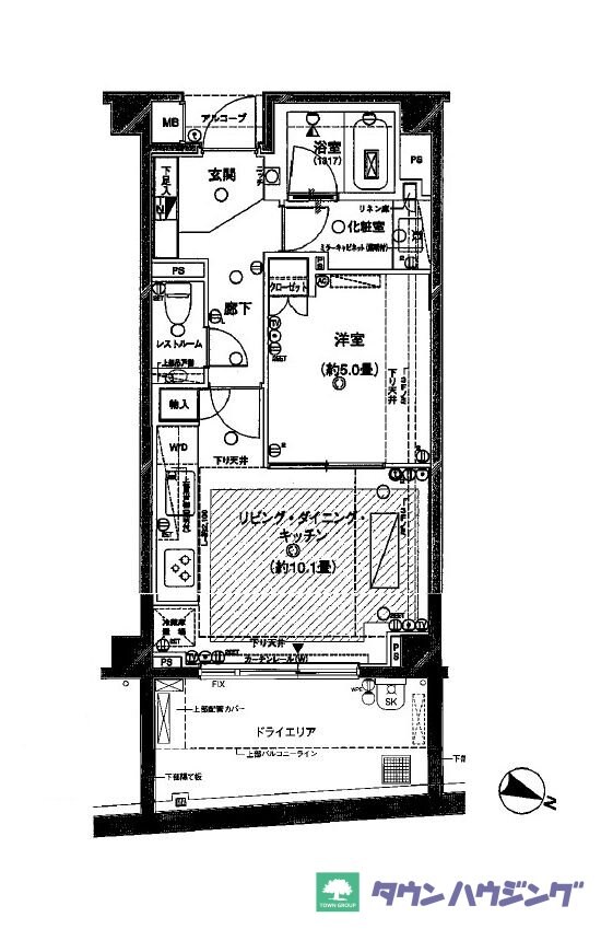 ピアースコード代々木参宮橋の物件間取画像