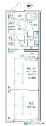 ＴＲＡＤＩＳ西池袋の物件間取画像