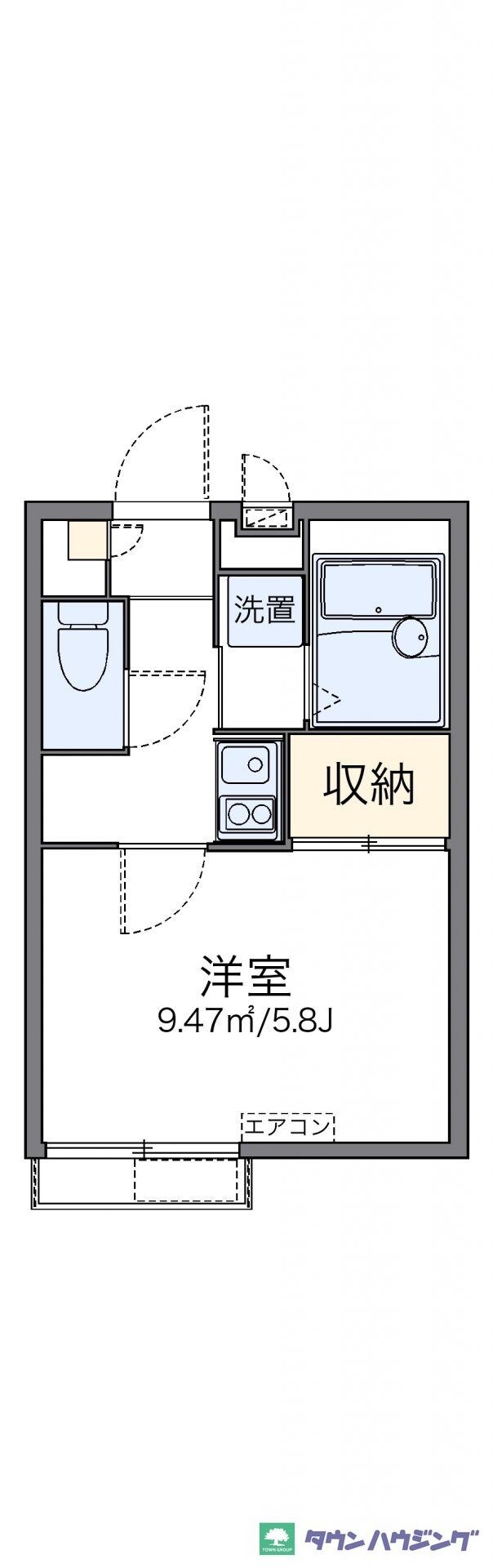 レオパレス羽根木の物件間取画像