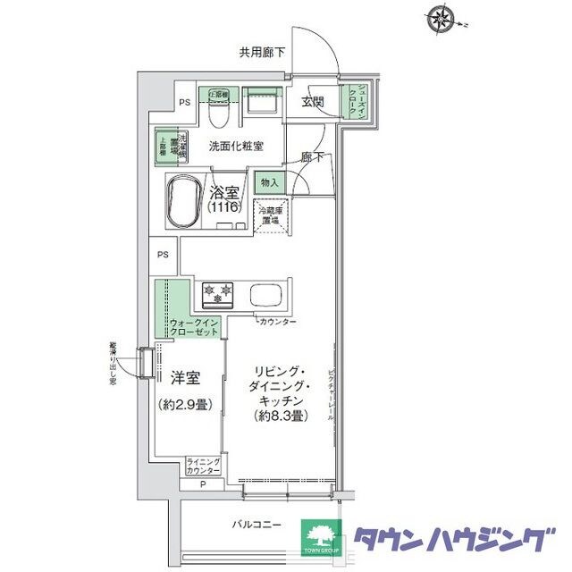 スタイリオ三軒茶屋の物件間取画像