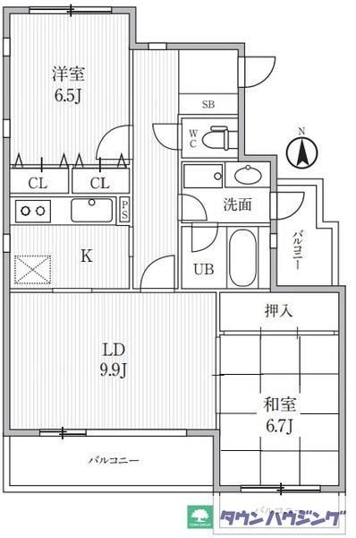 Ｔ’ｓ　ｇａｒｄｅｎ鷺ノ宮の物件間取画像