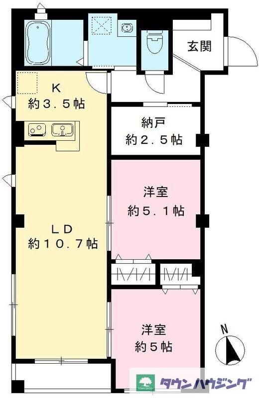 ヴィラコート西早稲田の物件間取画像