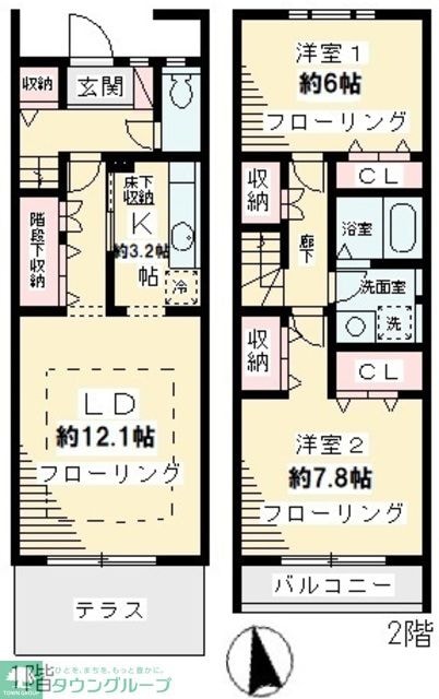 デザインコート梅丘アネックスの物件間取画像