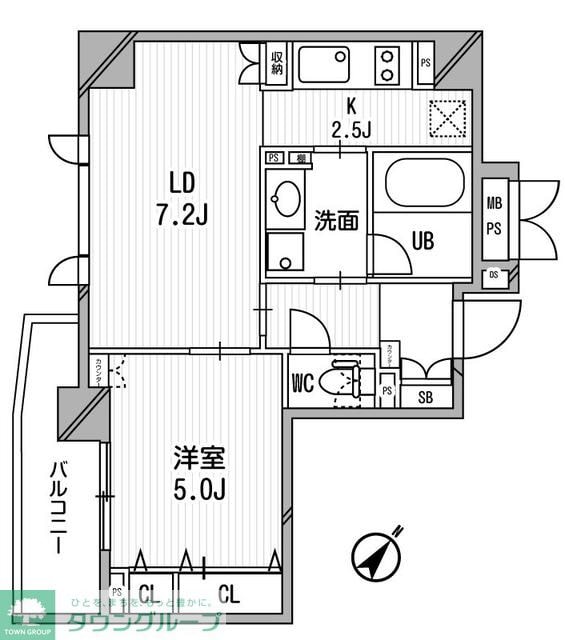 クリオ渋谷ラ・モードの物件間取画像