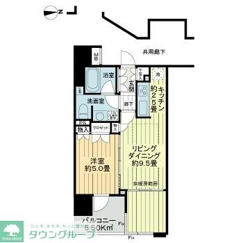 フォルム四谷外苑東の物件間取画像