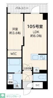 アルカンシエル新宿大京町の物件間取画像