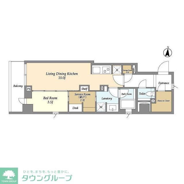ラティエラ四谷の物件間取画像