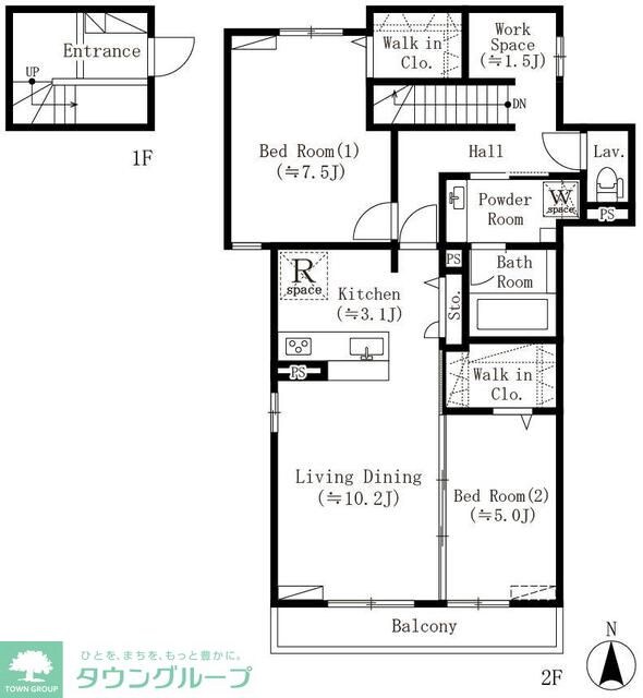 ＰａｒｋＢｅａｒ四谷三丁目の物件間取画像