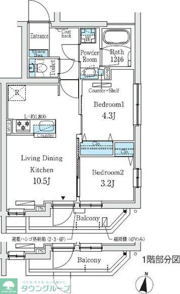 プライムブリス中野富士見町IIの物件間取画像