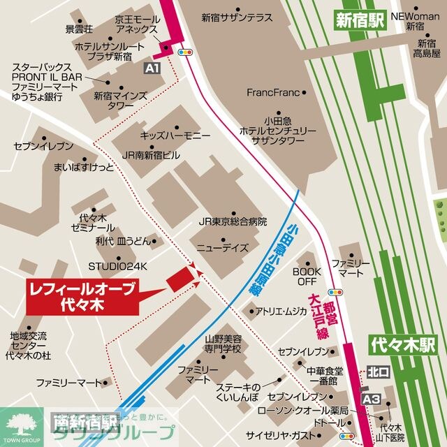 レフィールオーブ代々木の物件内観写真