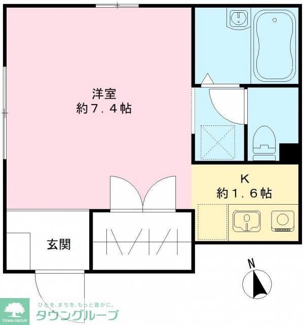 グリーングラス北新宿の物件間取画像