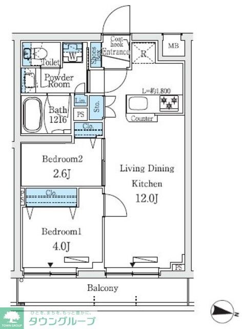 プライムブリス中野富士見町Iの物件間取画像