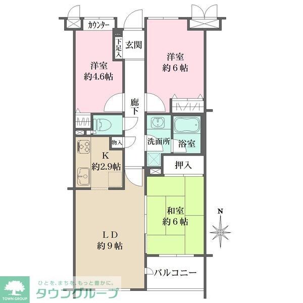 井草パークハウスの物件間取画像