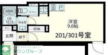 Ｆｏｌｓ　Ｃｌａｓｓ　四谷三丁目の物件間取画像