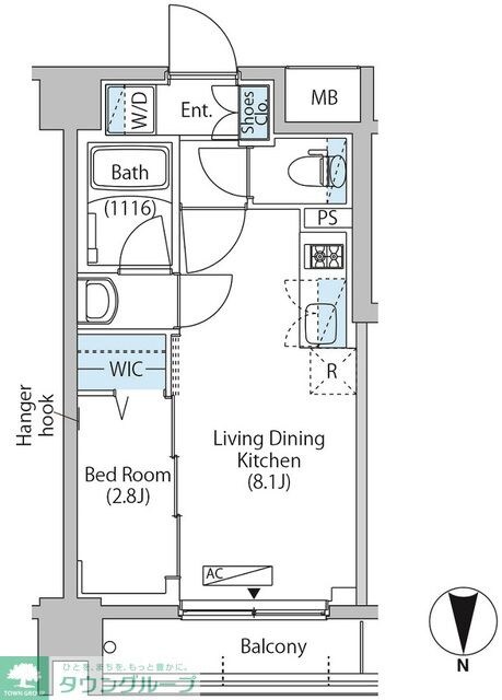 中野新橋レジデンスの物件間取画像