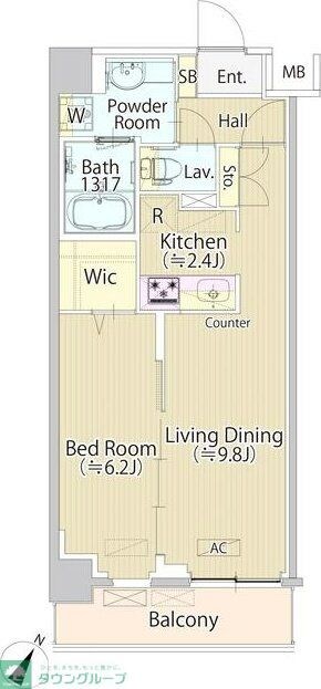 ＳＡＳＡＺＵＫＡ　ＴＯＤＡＹの物件間取画像