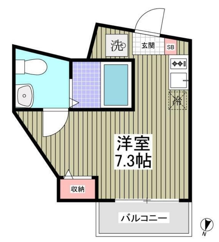 モデラート西新宿の物件間取画像