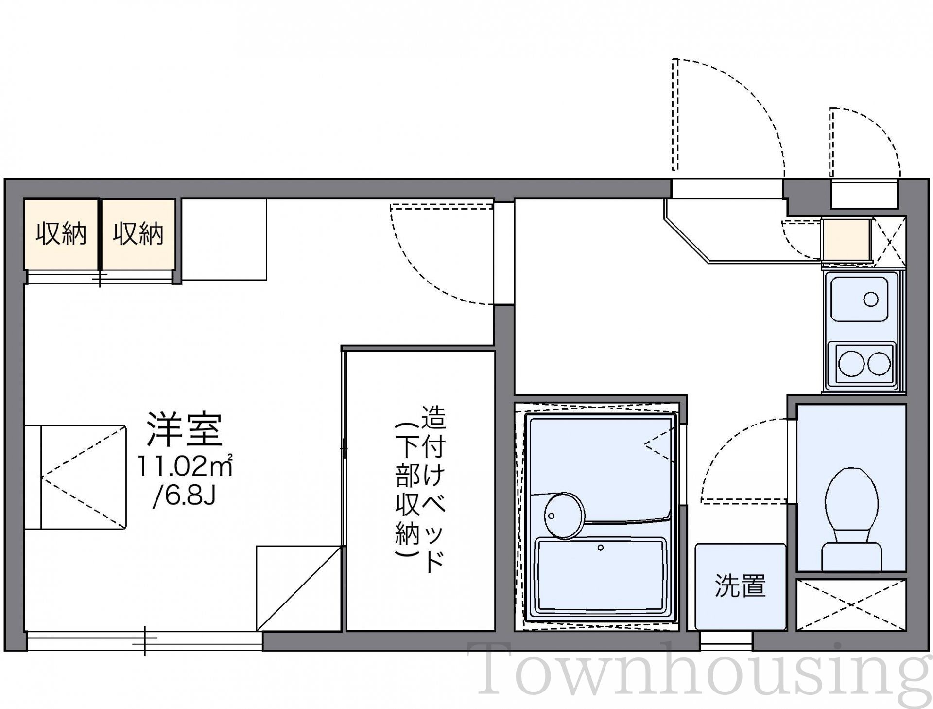 レオパレス南阿佐ヶ谷エクセルの物件間取画像