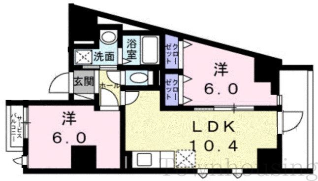 カナール　Ｋ２の物件間取画像