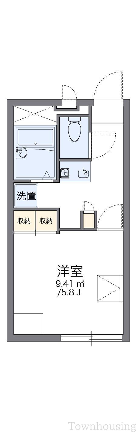 レオパレスクレスト笹塚の物件間取画像