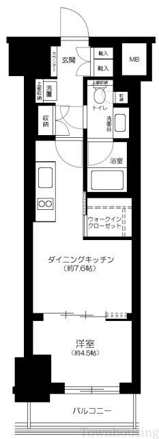 ザ・パークワンズ渋谷本町の物件間取画像