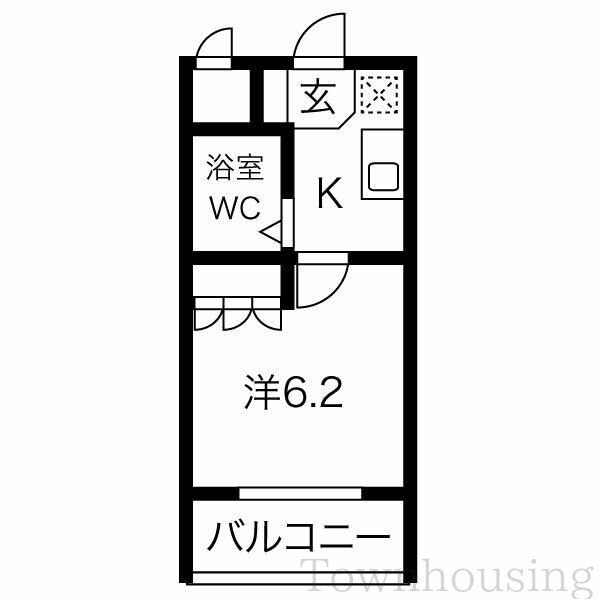 メゾンドール永塚の物件間取画像