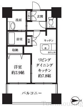 HF西新宿レジデンスＷＥＳＴの物件間取画像