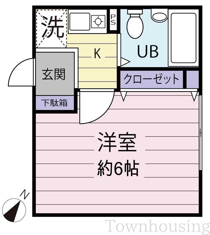 寿ハイツの物件間取画像