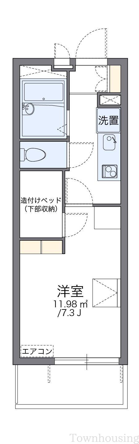 レオパレス中落合ヒルズの物件間取画像