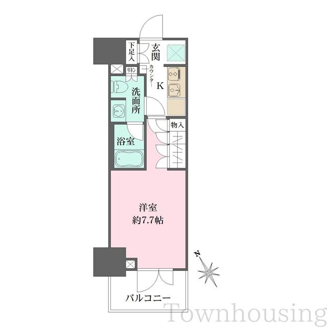 ルフォンプログレ四谷の物件間取画像